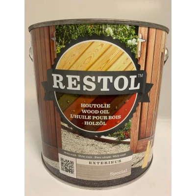 Afbeelding van Restol Houtolie Zijdeglans White Wash 2,5 liter