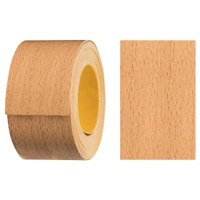 Afbeelding van haggiy Samerberg melamine randband, zelfklevend, 40 mm x 5 m, randband voor meubels, veilige grip zonder strijken, zang, fineer planken/panelen van beukenhout