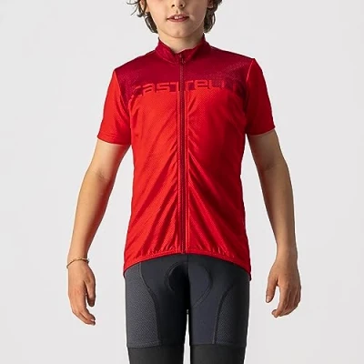 Afbeelding van Castelli Fietsshirt Korte Mouwen Kids Rood NEO PROLOGO JERSEY RED PRO 8Y