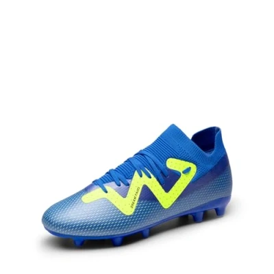 Afbeelding van DREAM PAIRS Voetbalschoenen met noppen voor heren, koningsblauw, neongroen