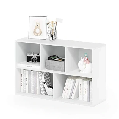 Image de Furinno Luder Étagère ouverte réversible 5 cubes Blanc