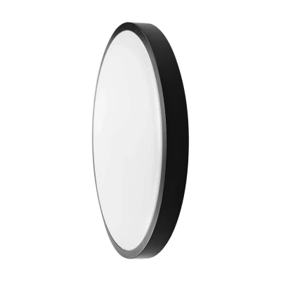 Afbeelding van V TAC VT 8630RD S B LED Ronde Koepellamp Samsung IP44 Zwart 36W 3820 Lumen 6500K 350MM