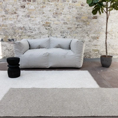 Afbeelding van Buitenkleed Dahl bruin/grijs dubbelzijdig Polypropyleen 160 x 230 cm (M)