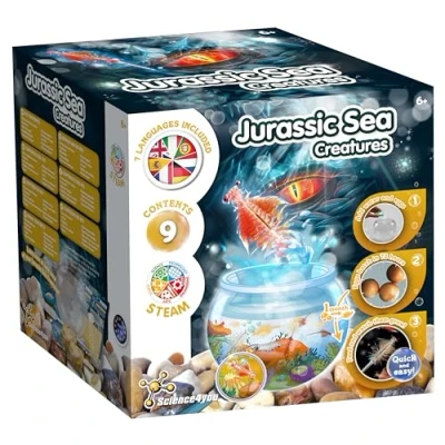 Afbeelding van Science4you Jurassic zeedieren voor kinderen vanaf 6 jaar Creëer een ecosysteem waterdraken Levende waterdieren met visreservoir kinderen, kinderspeelgoed 5