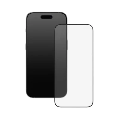 Afbeelding van RHINOSHIELD 9H gehard glas schermbeschermer compatibel met [iPhone 15 Pro] Hoge transparantie, blauw licht, volledige dekking, gebogen 3D, installatiegereedschap inbegrepen