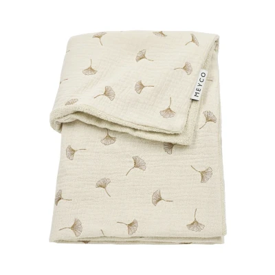 Afbeelding van Meyco Deken Wieg Gingko Soft Sand 75x100