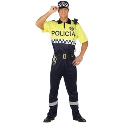 Afbeelding van Guirca Politie &amp; Detective Kostuum Beste Kameraad Man Geel Maat 48 50 Carnavalskleding Verkleedkleding