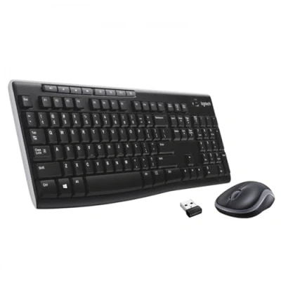 Afbeelding van Logitech MK270 Draadloos toetsenbord en muis combo voor Windows, Zwitsers QWERTZ toetsenbord, zwart