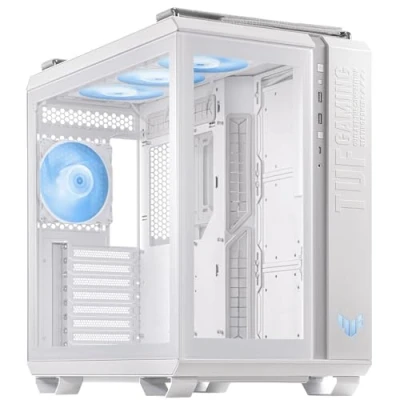 Afbeelding van Asus TUF Gaming GT502 PLUS Midi tower PC behuizing Wit Stoffilter, Zijvenster