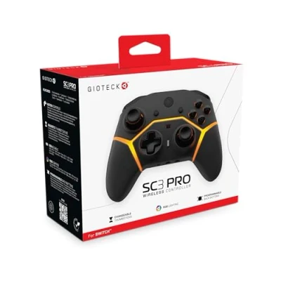 Afbeelding van Gioteck SC3 Pro Draadloze Controller Geschikt voor Nintendo Switch Zwart