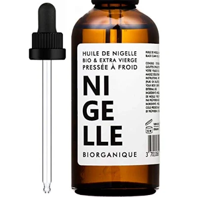 Afbeelding van Biorganique Nigella olie, 100% biologisch, zuiver en natuurlijk, 100 ml, haarverzorging, hoofdhuid, lichaamsverzorging, huidverzorging