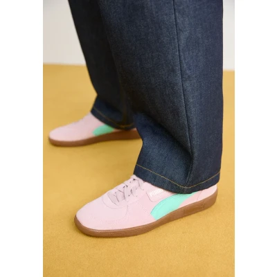Afbeelding van Puma Palermo Unisex Sneakers laag, Maat: 41, Mauve mist/mint Veloursleer