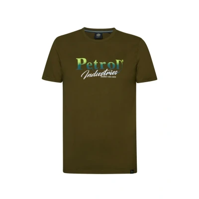 Afbeelding van Petrol Industries Kurzarmshirt Summerdrive Tshirt print, Heren, Maat: Medium, Dunkelgrün