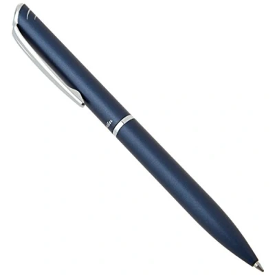Afbeelding van Pentel BL2007 EnerGel Philography 0,7 mm metalen staaf donkerblauw in geschenkdoos