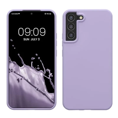 Afbeelding van kwmobile telefoonhoesje geschikt voor Samsung Galaxy S22 Plus Hoesje met siliconen coating Smartphone case in lavendel