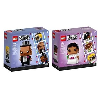 Afbeelding van Lego Brickheadz Bride 40383 &amp; Groom 40384 Set (Kies Spouse Set) (flens Groom)