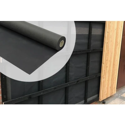 Afbeelding van Wovar Gevelfolie zwart UVwerend voor open gevelbekleding Rol 1.5 x 25 meter