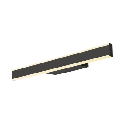 Afbeelding van SLV LED badkamer wandlamp One Linear, 52 cm, zwart, CCT