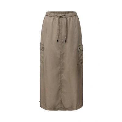 Afbeelding van Street One IM Washed LOOK Alijn rok, Dames, Maat: 42, Braun