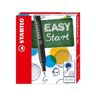 Image de Stabilo Easy Original recharge stylo roller moyen (20 pièces) bleu