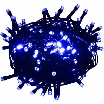 Afbeelding van Lichtslinger met 600 LED&#039;s blauw 60 m PVC