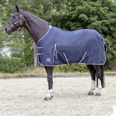 Afbeelding van HKM Turnoutdeken Eco Light Summer Rain Donkerblauw 155/205