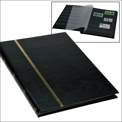 Afbeelding van Safe Luxus, Insteekalbum A5 16 bladzijden (zwarte) 6 stroken Zwart afm: 170x225x22 per st.
