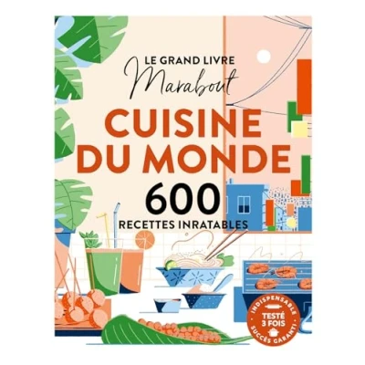 Afbeelding van GRAND LIVRE MARABOUT CUISINE DU MONDE 600 RECETTES INRATABLE