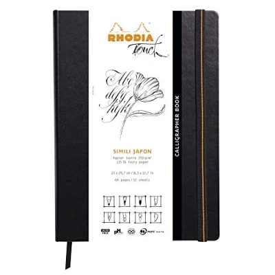 Afbeelding van Rhodia Touch Calligrapher Book A4 ivoorkleurig papier