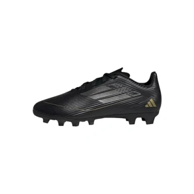 Afbeelding van adidas Performance F50 CLUB FXG Unisex Voetbalschoenen met kunststof noppen voor kinderen, Maat: 35.5, Core black/iron metallic/gold metallic