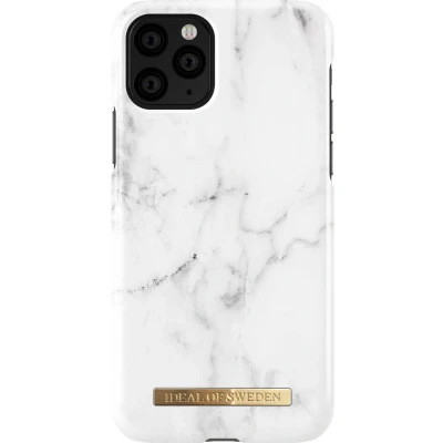 Afbeelding van iDeal of Sweden iPhone 11 Pro Hoesje Fashion Back Case White Marble