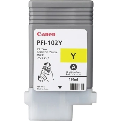 Image de Canon PFI 102 Y 130 ml jaune original réservoir d&#039;encre pour imagePROGRAF iPF510 iPF610 iPF650 iPF655 iPF720 iPF750 iPF755 iPF760 iPF765