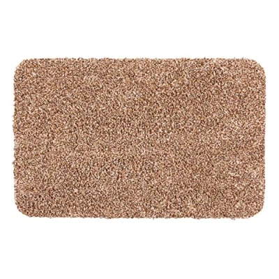 Afbeelding van ASTRA Deurmat voor binnen, wasbaar, 40 x 60 cm, beige, 100% katoen, absorberende deurmat, antislip, onderhoudsvriendelijk