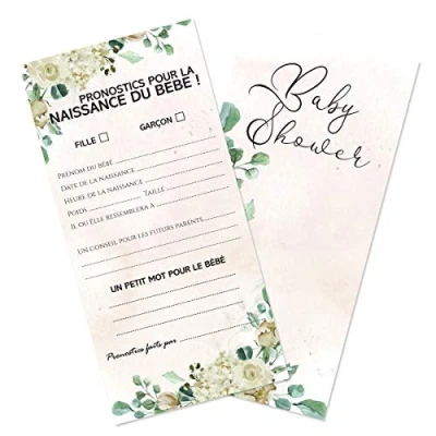 Afbeelding van 20 voorspellingskaarten om je babyshower met vriendinnen te animeren (Pronostic Mood)