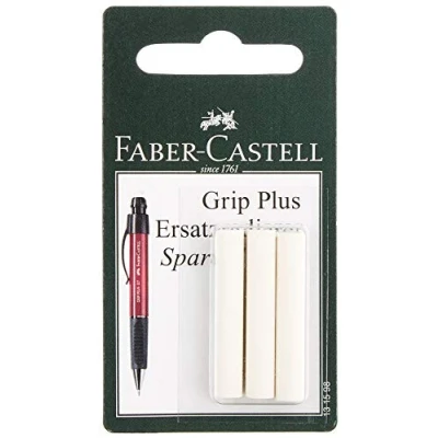 Afbeelding van reservegum Faber Castell voor GRIP Plus blister a 3 stuks