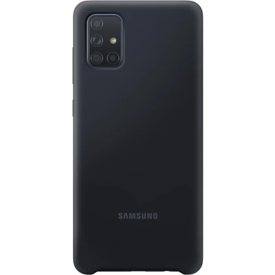 Afbeelding van Galaxy A71 Siliconen Hoesje EF PA715 Zwart Samsung Smartphone Hoesjes Geen Verzendkosten &amp; Morgen In Huis