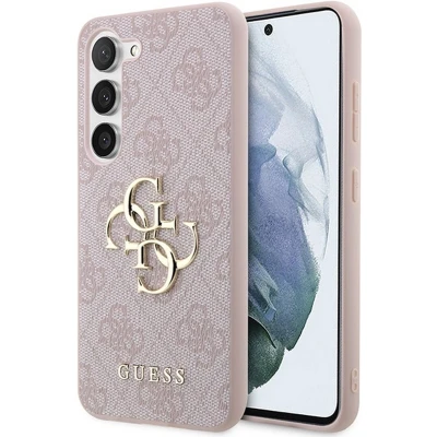 Afbeelding van Guess 4G Metal Logo Back Case Geschikt voor Samsung Galaxy A35 (A356) Roze