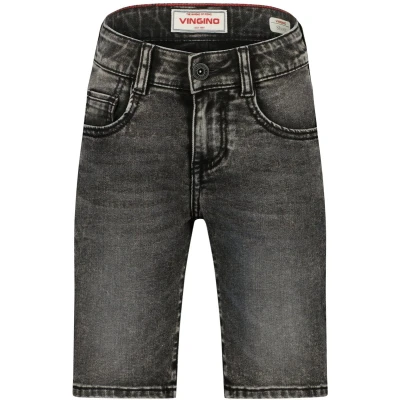 Afbeelding van Vingino Charlie Jeansshort voor kinderen, Maat: 176, Mid grey