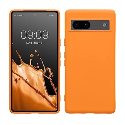 Afbeelding van kwmobile telefoonhoesje geschikt voor Google Pixel 7a Hoesje smartphone Back cover in fruitig oranje