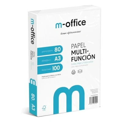 Afbeelding van ofituria 100 vellen multifunctioneel A3 papier, 80 g, voor inkjet en laserprinters, 297 x 420 mm, ideaal kantoor thuis, M (100 vellen)