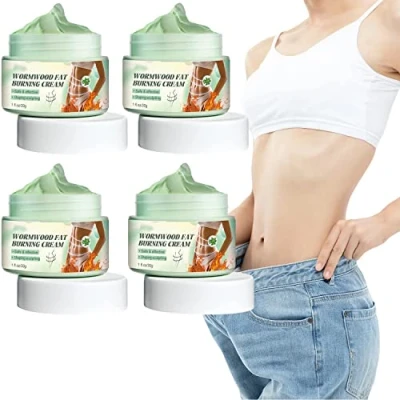 Afbeelding van Lot de 4 crèmes anti cellulite pour brûler les graisses du ventre Crème chaude naturelle d&#039;absinthe plate 30 g