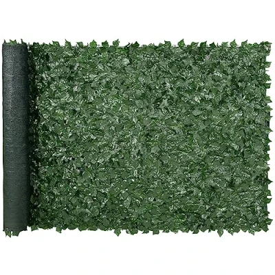 Image de VEVOR Haie Artificielle 150x300 cm Brise Vue Clôture de Lierre Artificiel Intimité Support en Tissu Maillé et Joint Renforcé Déco Fausses Feuilles pour Jardin, Extérieur, Cour, Balcon, Terrasse, Patio