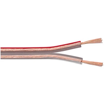 Afbeelding van Luidspreker kabel (CU koper) 2x 0,75mm² / transparant 10 meter