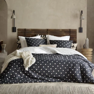 Afbeelding van De Witte Lietaer Dekbedovertrek Katoen Satijn Hero Eenpersoons 140 x 200/220 cm Blauw