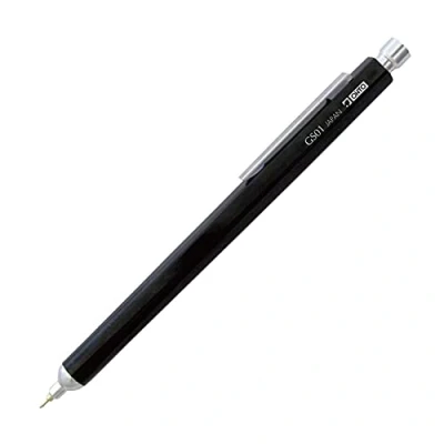 Afbeelding van OHTO Needle point Grand Standard balpen zwart met geanodiseerde aluminium behuizing en 0,7 mm Needlepoint vulling