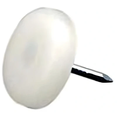 Afbeelding van Deltafix Meubelglijders Nylon 25mm Wit 12 Stuks Nagel