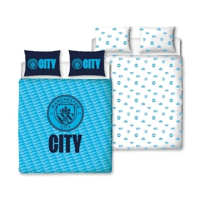 Afbeelding van Manchester City Dekbedovertrek Tweepersoons 200x200cm Polykatoen