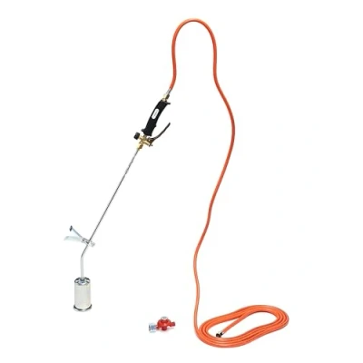 Afbeelding van ROTHENBERGER Industrial RoMaxi Eco met propaangaslang 5 m en propaangasdrukregelaar voor tuin terras, onkruidbrander, dak bitumeninstallatie, aansluiting op een gasfles