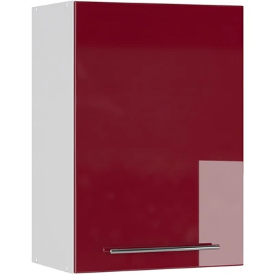 Afbeelding van Vicco Badkamerkast Fame Line, Bordeauxrode hoogglans/Wit, 50 x 72 cm