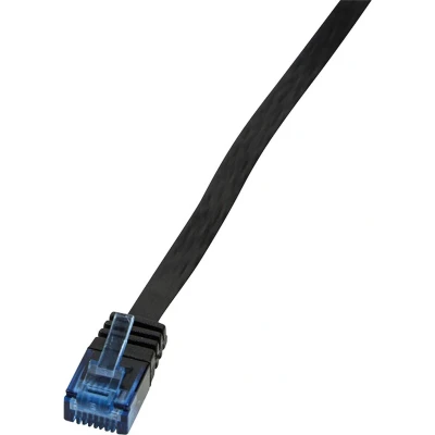 Afbeelding van LogiLink CF2013U RJ45 Netwerkkabel, patchkabel CAT 6 U/UTP 0.25 m Zwart Zeer flexibel 1 stuk(s)